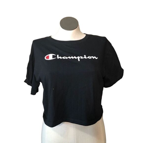 Champion Women's T, Classic, Best Crop Top Tee Shirts Size M - Picture 1 of 7
